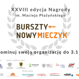 Ruszyła 28. edycja konkursu Nagrody Bursztynowego Mieczyka im. Macieja Płażyńskiego